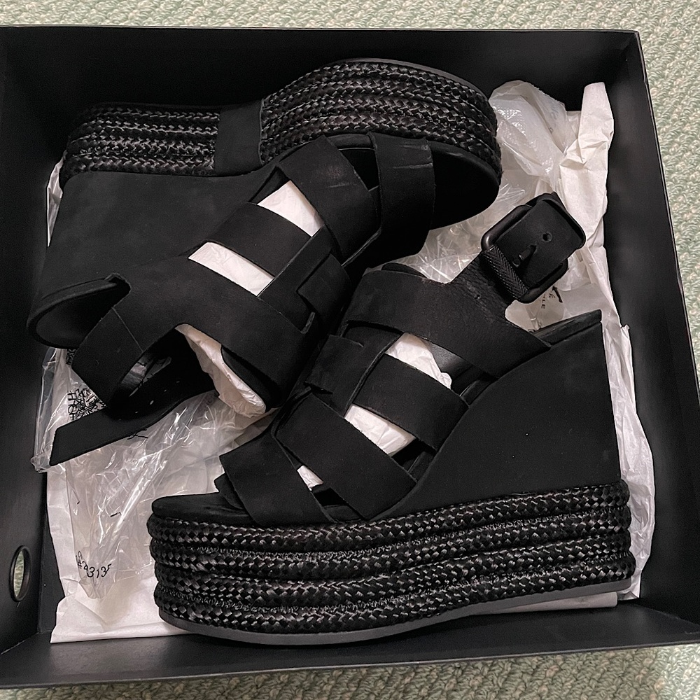 All Saints heeled sandals, like new condition.